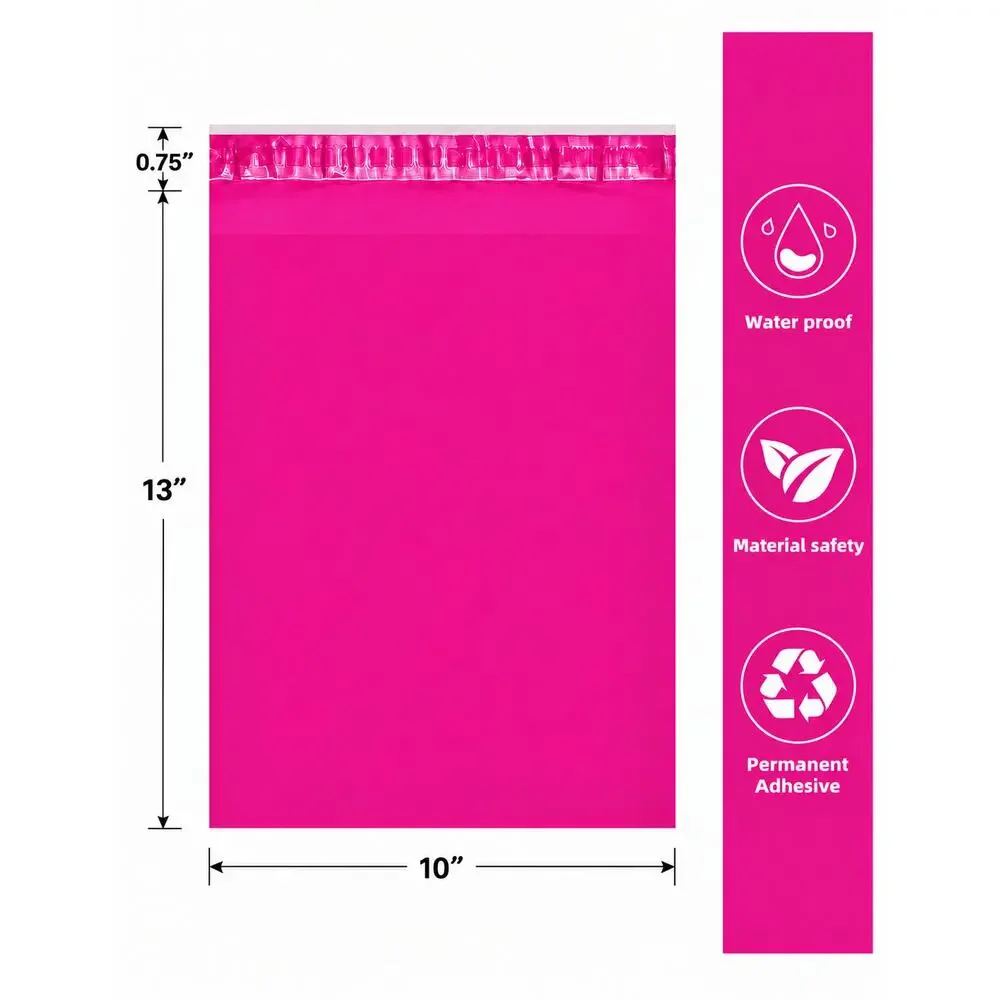 POLYMAILERS PINK SHIPPING BAGS (10 PACK) 10
